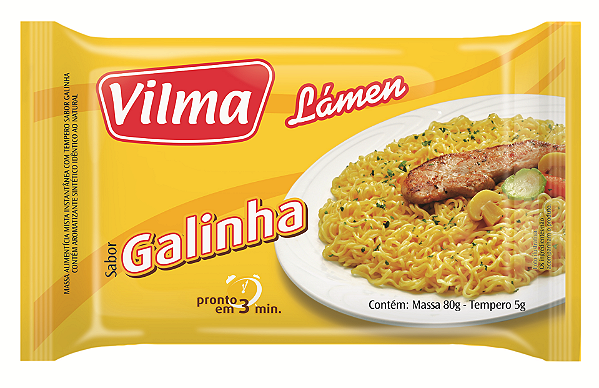 Macarrao Instantaneo Vilma Galinha 85Gr - Embalagem 50X85 GR - Preço Unitário R$1,46