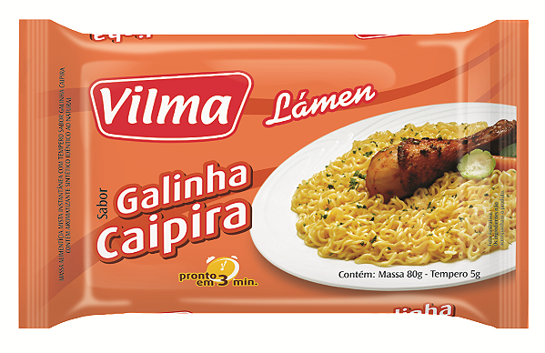 Macarrao Instantaneo Vilma Galinha Caipira 85Gr - Embalagem 50X85 GR - Preço Unitário R$1,46