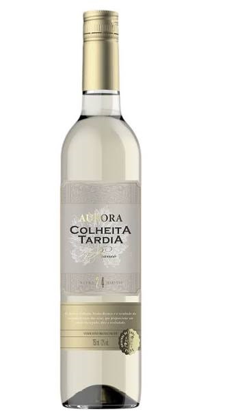 Vinho Aurora Fino Colheita Tardia Branco Suave 500Ml - Embalagem 12X500 ML - Preço Unitário R$20,18