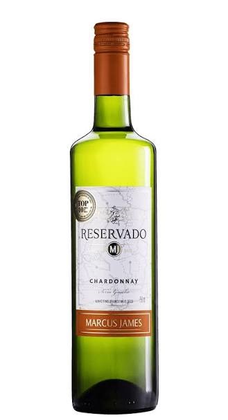 Vinho Marcus James Chardonn Branco Meio Seco 750Ml - Embalagem 6X750 ML - Preço Unitário R$22,67