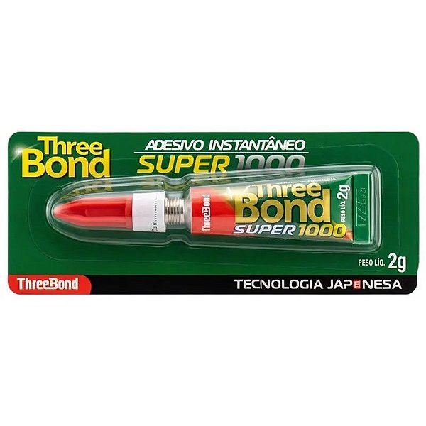 Cola Instantanea Three Bonder 2Gr - Embalagem 12X2 GR - Preço Unitário R$1,04