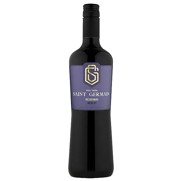 Vinho Saint Germain Merlot Tinto Meio Seco 750Ml - Embalagem 6X750 ML - Preço Unitário R$20,74
