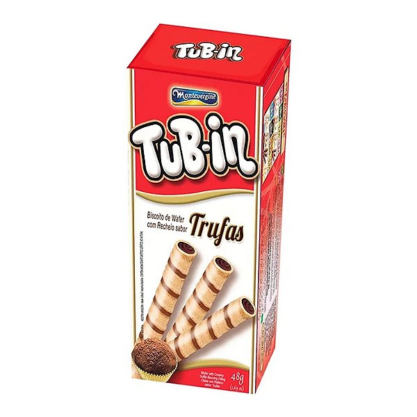 Biscoito Wafer Tub-In Trufas 48Gr - Embalagem 24X48 GR - Preço Unitário R$2,23