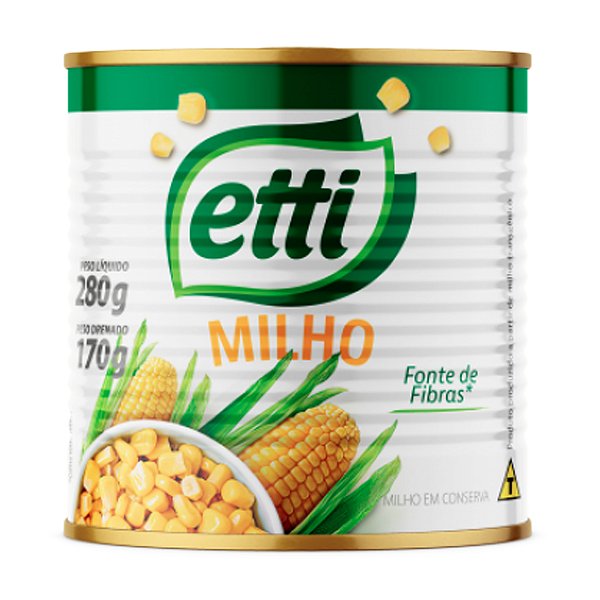 Milho Verde Lata Etti 170Gr - Embalagem 24X170 GR - Preço Unitário R$2,67