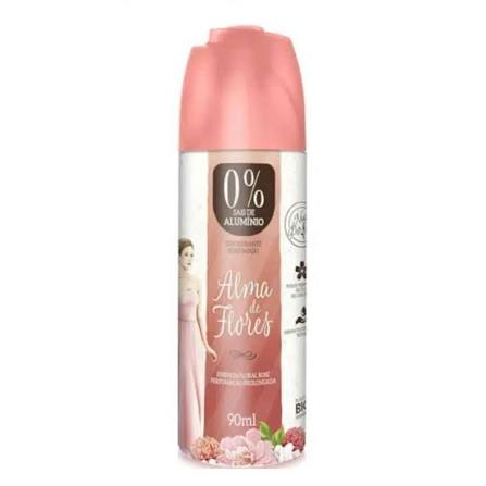 Desodorante Spray Alma Flores Rose 90Ml - Embalagem 12X90 ML - Preço Unitário R$5,35
