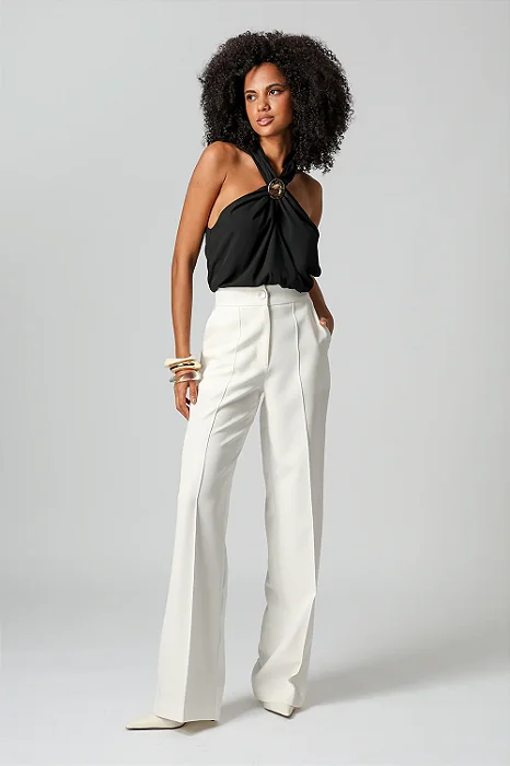 Blusa Com Passante Dourado