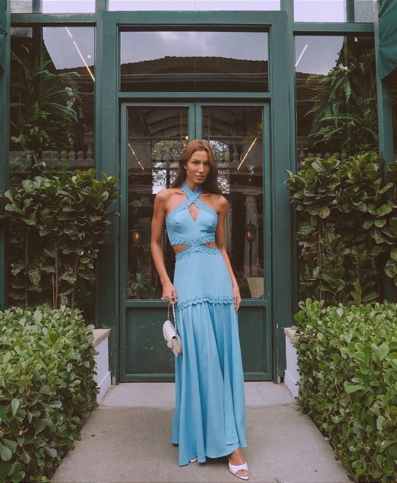Vestido Longo Renda