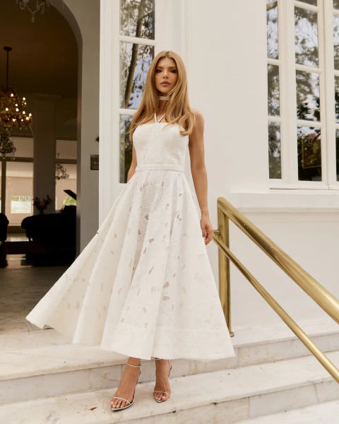 Vestido Voil bordado