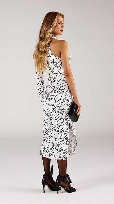 Vestido Estampa Escrita