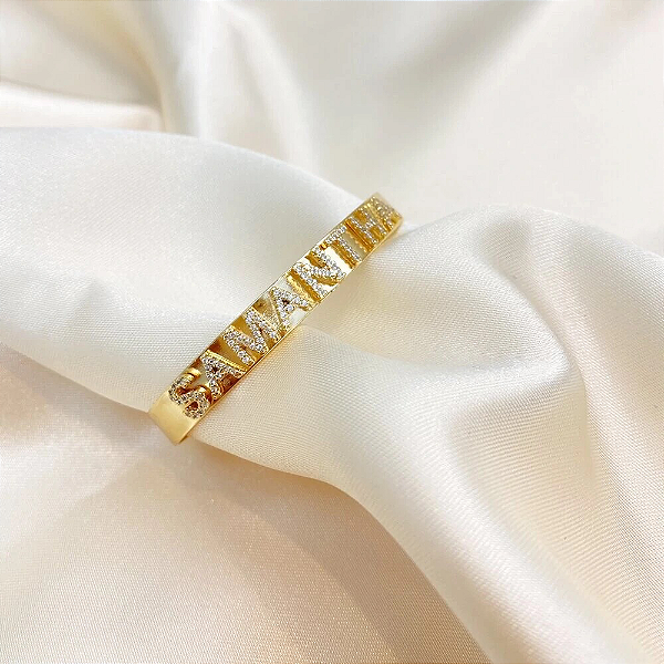 Bracelete Personalizado com Zircônia