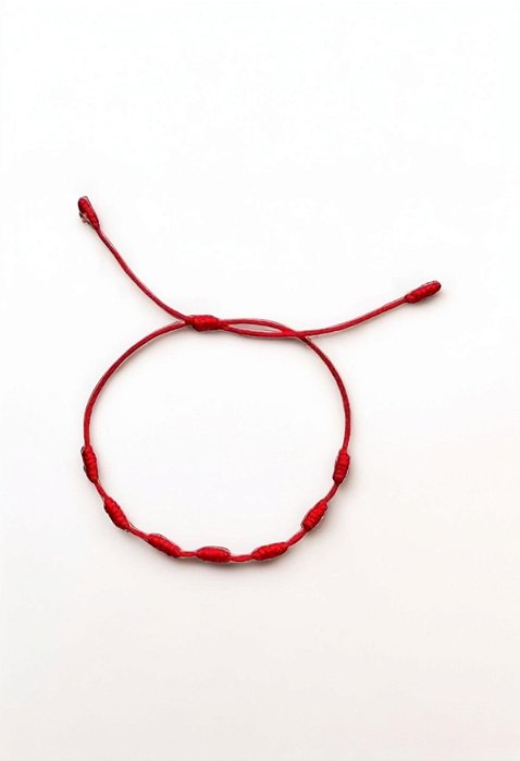 Pulseira Vermelha 7 nós