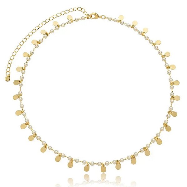 Colar Pérolas Gotas