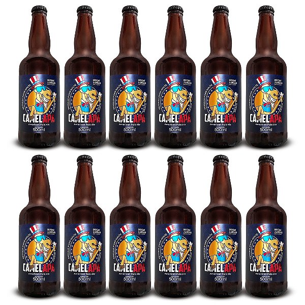Fardo Cervejas Camel APA / 12 Garrafas 500 ml