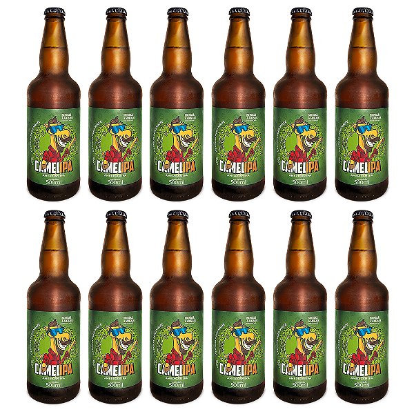 Fardo Cervejas Camel IPA / 12 Garrafas 500 ml