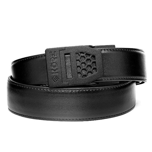 CINTO UNISEX - X6 BLACK BUCKLE | LEATHER GUN BELT 1.5" - KORE ESSENTIALS