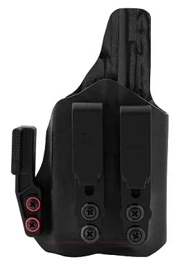 COLDRE KYDEX IWB DOUBLE OVERHOOK - INTERNO –  TAURUS PT 92 PT 100 | LANTERNA TRUSTFIRE GM23