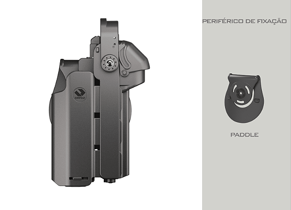 COLDRE OWB - ORPAZ T40X PRO - AREX DELTA | LANTERNA ROBUSTA