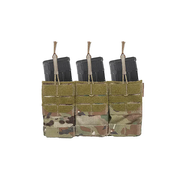 PORTA CARREGADOR TRIPLO 556 - AG3 MOLLE 556 TRIPLE MAG POUCH - COR MULTICAM ORIGINAL -  AGILITE