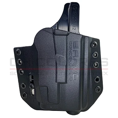 COLDRE – OWB BCA 3.0 – GLOCK G19 G23 G25 G32 G45 G19X | STREAMLIGHT TLR-7 A - BRAVO CONCEALMENT - EUA