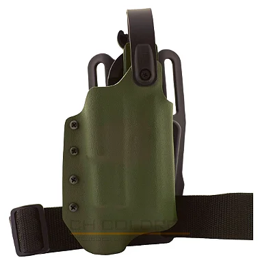 COLDRE KYDEX OWB 2R - EXTERNO – GLOCK G23 G5 MOS | LANTERNA (OLIGHT MODELOS BALDR)