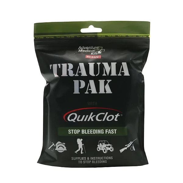 KIT DE PRIMEIROS SOCORROS KIT MÉDICO DE AVENTURA TRAUMA PAK COM QUIKCLOT - ADVENTURE MEDICAL KITS