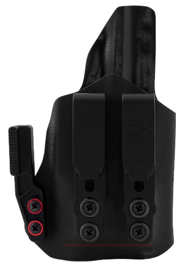 COLDRE KYDEX IWB DOUBLE OVERHOOK - INTERNO – GLOCK G17 G22 | LANTERNA TRUSTFIRE GM35