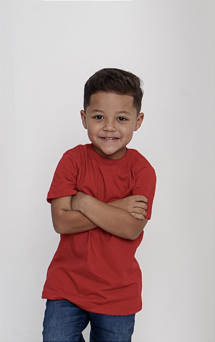 Camiseta Infantil Masculina Vermelho