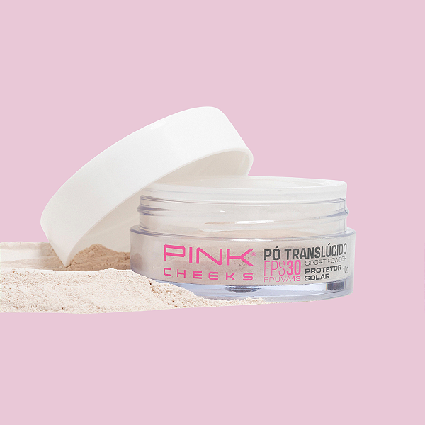 PÓ TRANSLÚCIDO COM PROTEÇÃO SOLAR FPS30 - SPORT POWDER -  PINK CHEEKS