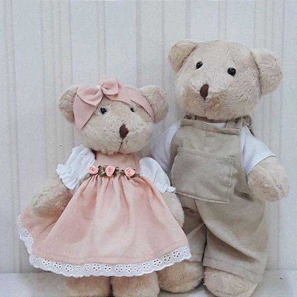 Casal de Ursos de Pelúcia
