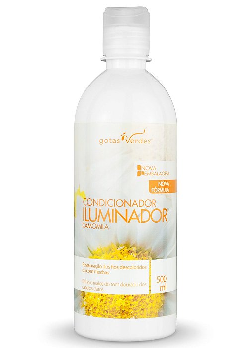 Condicionador Iluminador Camomila - Cabelos Claros 500 ml Gotas Verdes