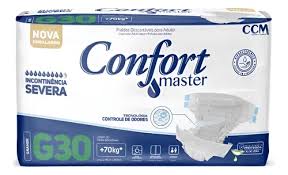 Fralda Geriátrica Descartável Confort Master M, G, XG