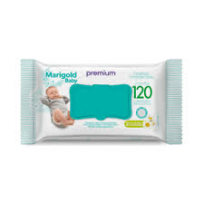 Toalha Umedecida Marigold Premium Extrato De Camomila 120Un