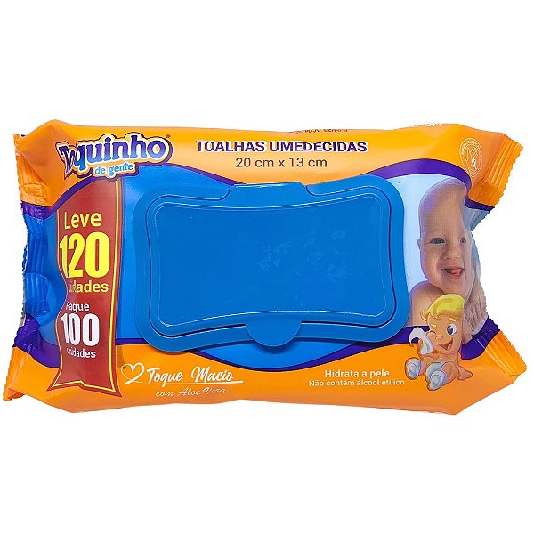 Toalha Lenço Umedecidas Toquinho de Gente c/120