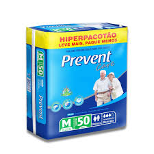 Fraldas Geriátrica Adulto Prevent Care - M com 50 Un