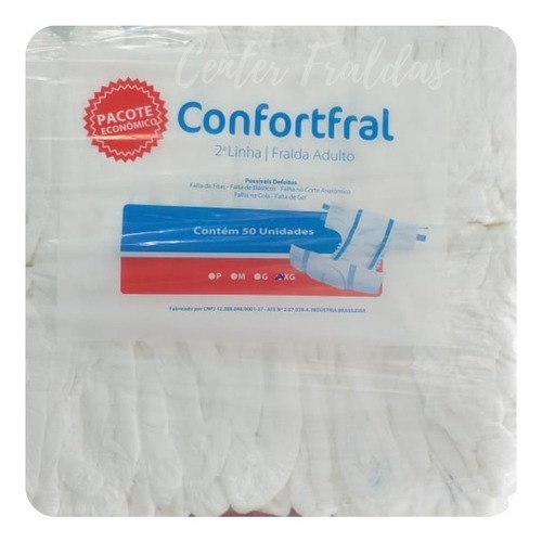 Fralda Geriátrica Confortfral EG - 2° Linha com 50 unidades
