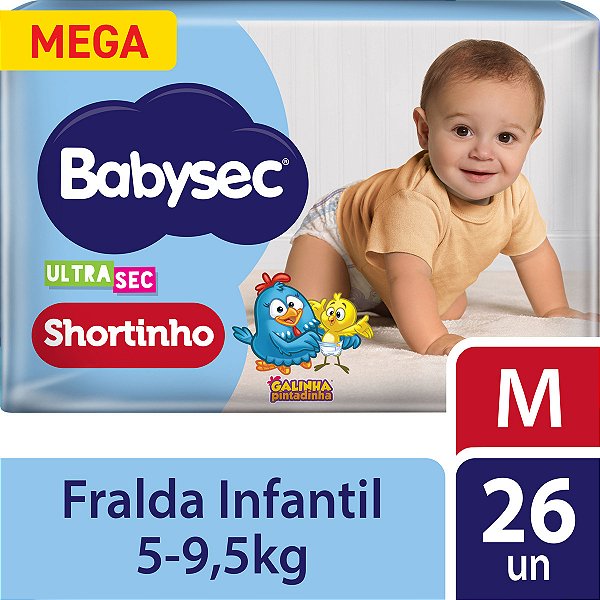 Fralda Calça Infantil Babysec Pants Shortinho Descartável
