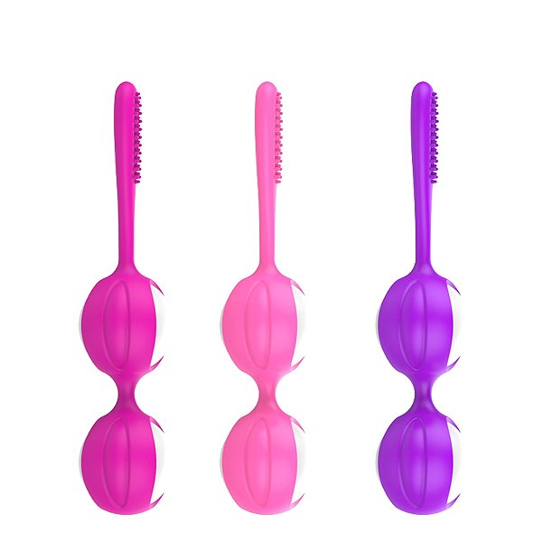 Bolas para Pompoarismo Dupla com Estimulador DKA Import