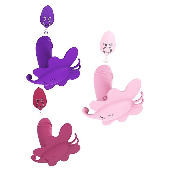 Vibrador Calcinha com Estimulador de Ponto G e Clitóris sem Fio DKA Import