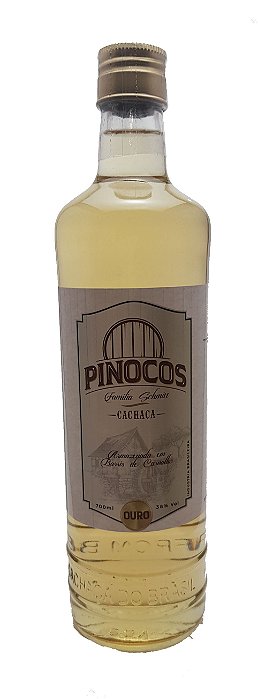 CACHAÇA OURO-PINOCO'S-700ML-BARRIL DE CARVALHO