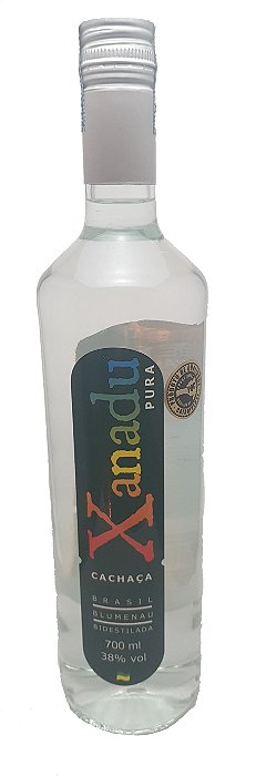 CACHAÇA PRATA PREMIUM-XANADU-700ML-ARMAZENADA EM JEQUITIBA