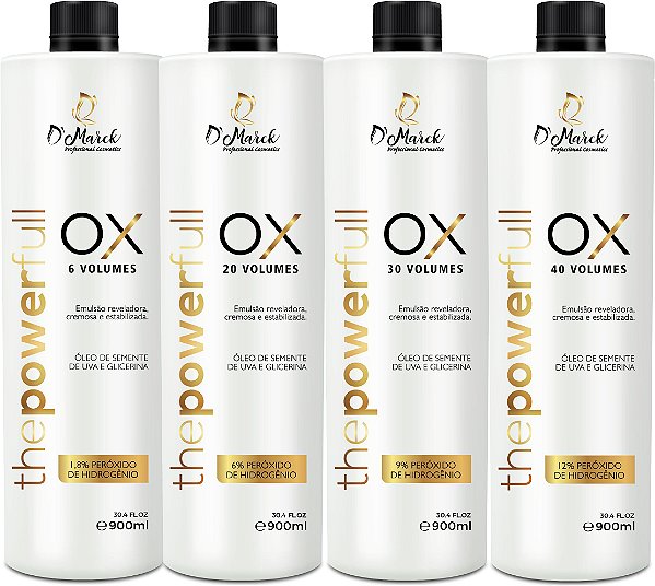 Thepowerfull Kit Emulsão Reveladora (OX) 6 vol, 20 vol, 30 vol e 40vol