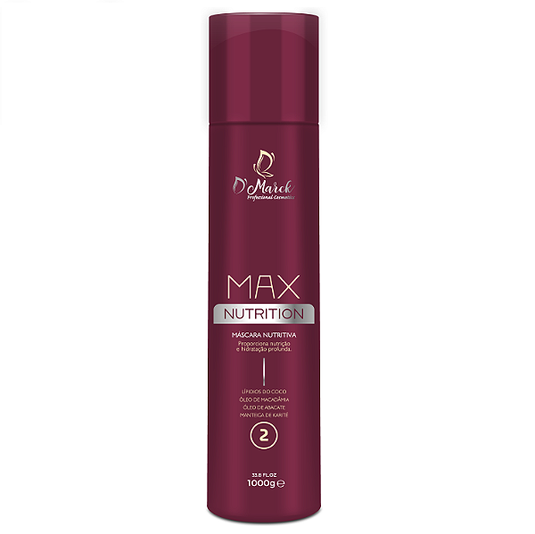 Mascara de Nutrição Profissional Max Nutrition Reposição Lipídica 1L