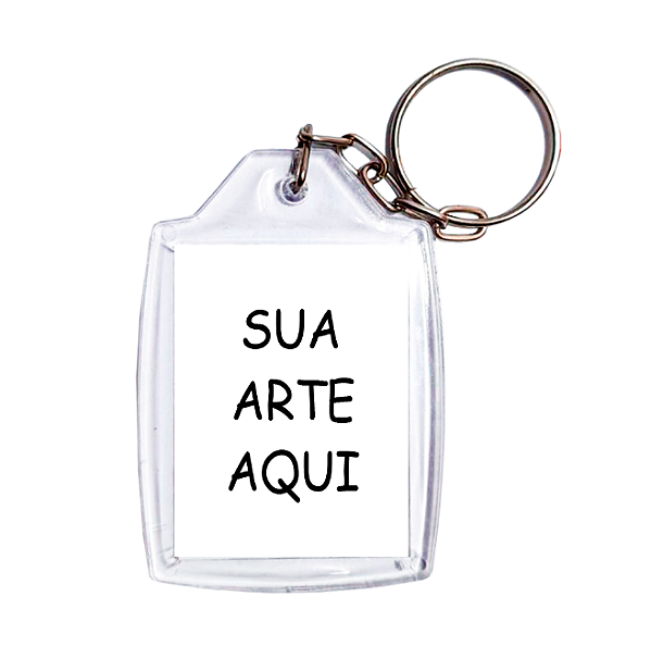 Chaveiro Personalizado - Acrílico 3x4cm 10 unidades
