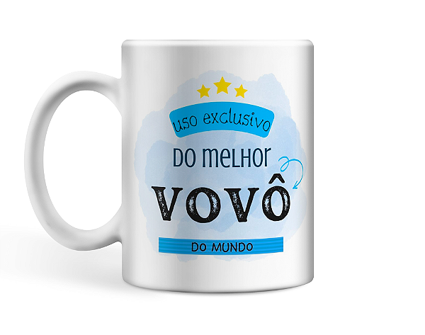 Caneca Personalizada uso exclusivo do melhor avô do mundo