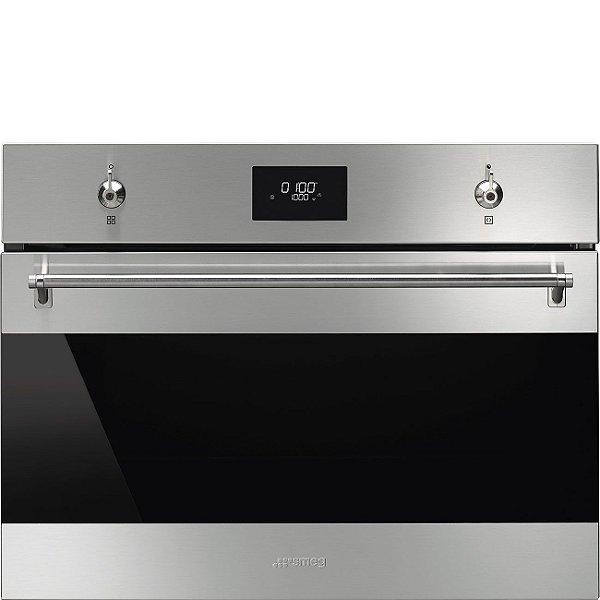 Horno SF4301MXK y microondas Línea SMEG CLASSICA combinada, acero  inoxidable, 40 l - 45 cm - Smeg Paraguay
