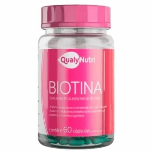 Biotina Qualynutri 400g 60 Cápsulas - QualyNutri