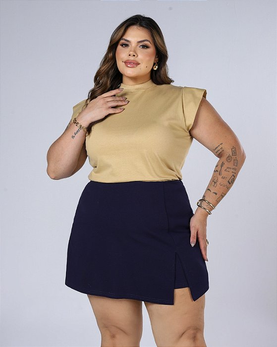 T-SHIRT MUSCLE TEE - BEGE AMENDOA