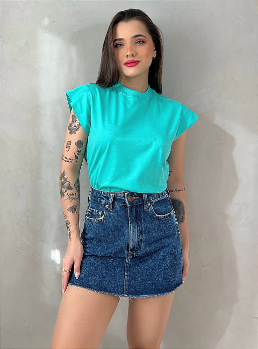 T-SHIRT MUSCLE TEE - VERDE TIFANNY