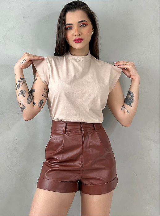 T-SHIRT MUSCLE TEE - BEGE DUNAS