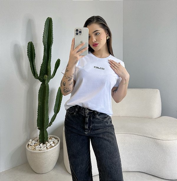 T-SHIRT COLCCI BASIC - BRANCO